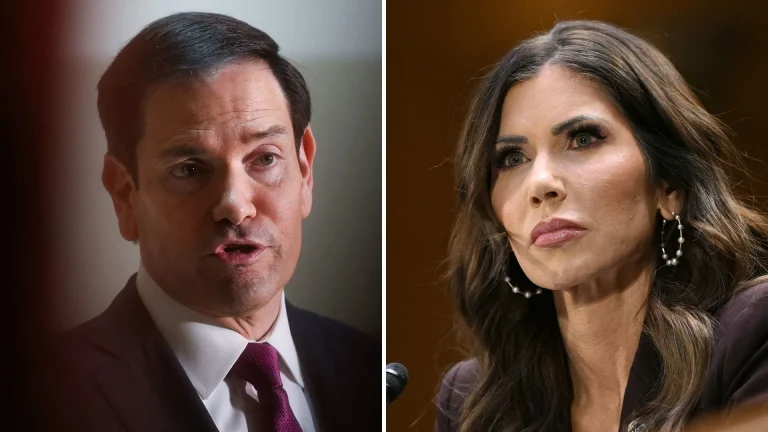 Analysis: What Kristi Noem and Marco Rubio said vs. what they claimed they said