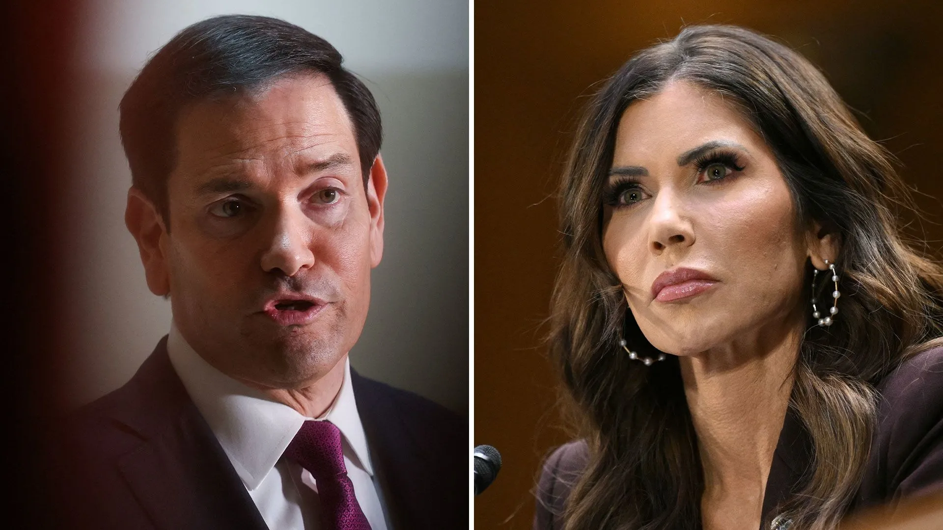 Analysis: What Kristi Noem and Marco Rubio said vs. what they claimed they said